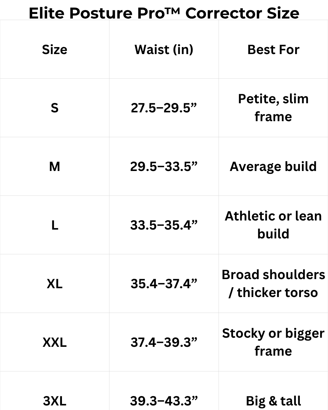 Elite Posture Pro™ Corrector